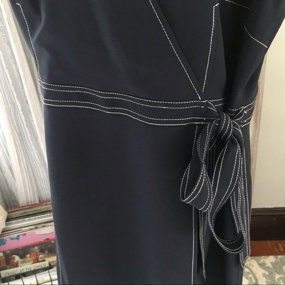 Maggie London Woman’s Plus dress-navy blue - Picture 6 of 7